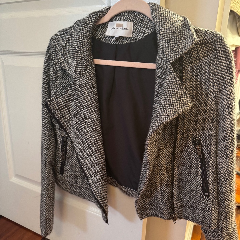 Gema tweed moto jacket